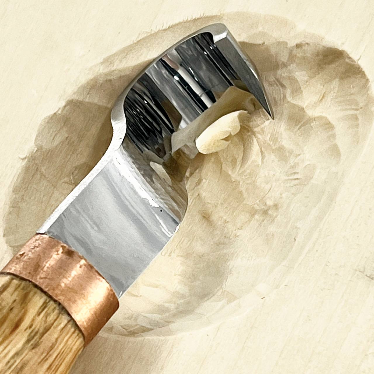 Spoon bowl and kuksa carving hook knife 20mm STRYI Profi, Hook knife, Spoon carving tool