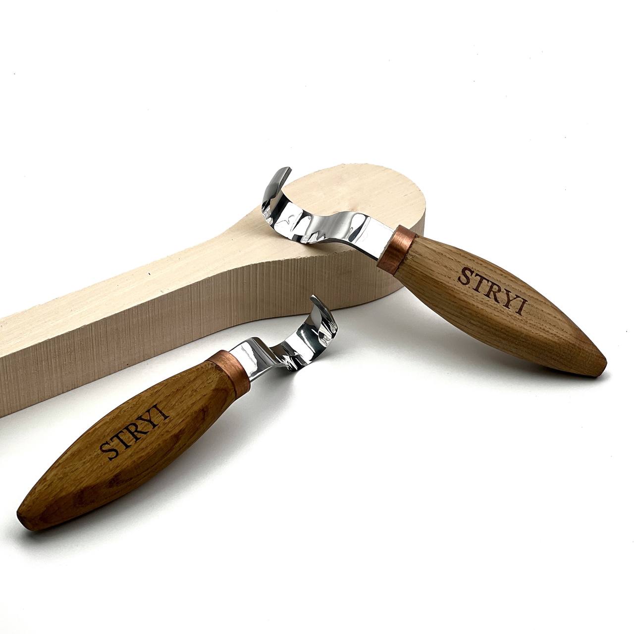Master the Grain: STRYI Profi 30mm Hook Knife Set (Left & Right)