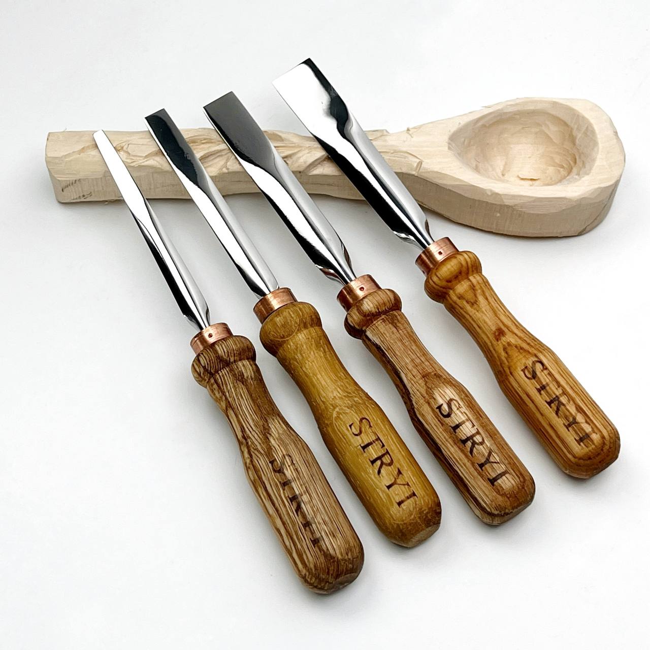 Gouge #1 Straight Chisel STRYI Profi, Flat Chisel, Gouges, Stryi carving tools