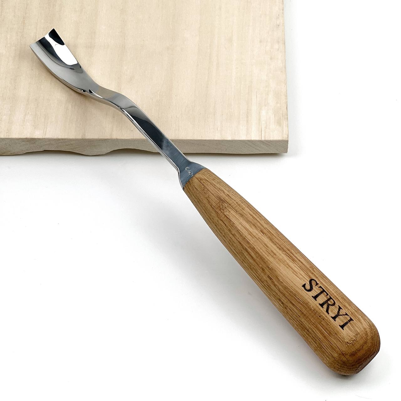 STRYI Maestro 20mm Large Bent Gouge for Spoons and Bowl Carving