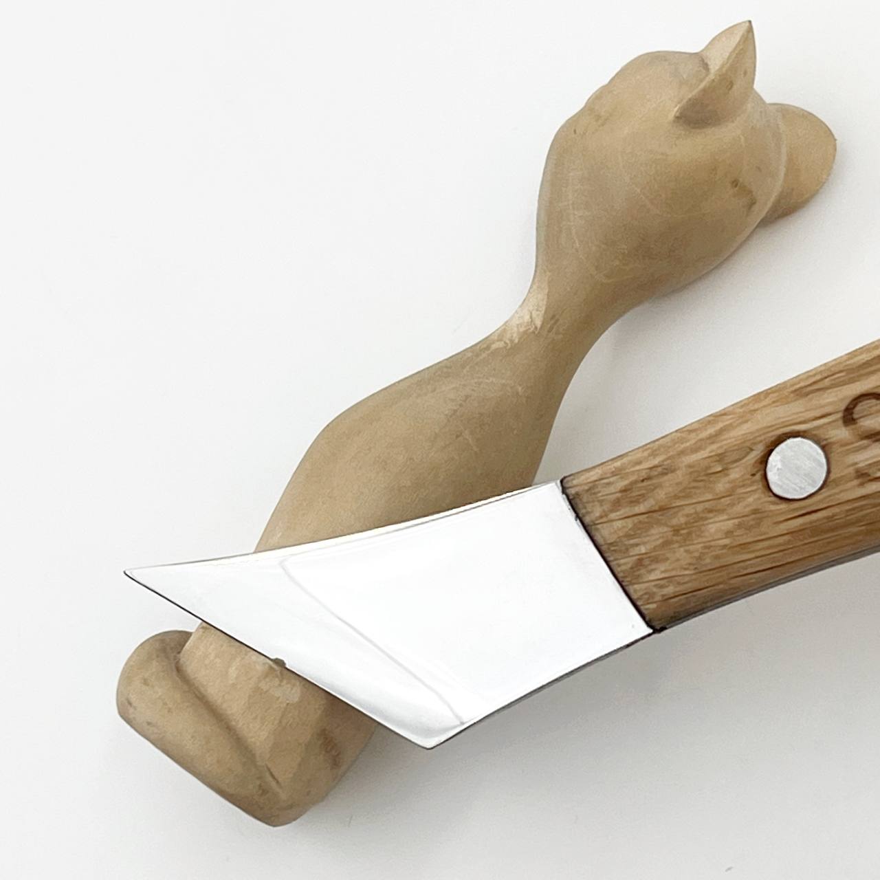 Figured carving knife for woodcarving 40mm STRYI Profi, Whittling knives, Sloyd knives, Knife for wooden jewelry