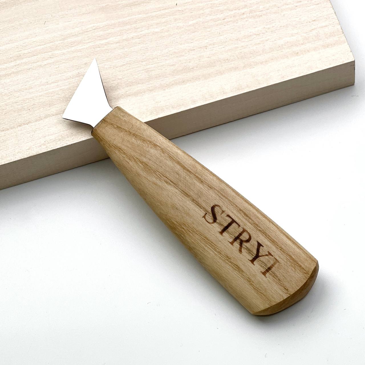 Knife STRYI Profi for woodcarving 30mm, Chip carving knife, Swallowtail knife, Carving knives, triangle knife