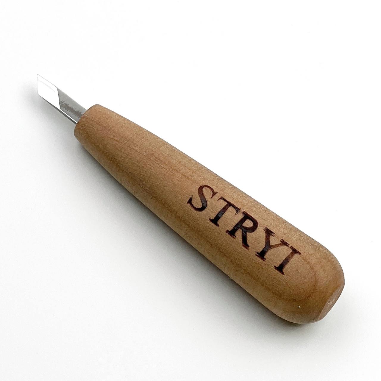 Short skewed knife for detailing STRYI, Scalpel for carving, Carving knife