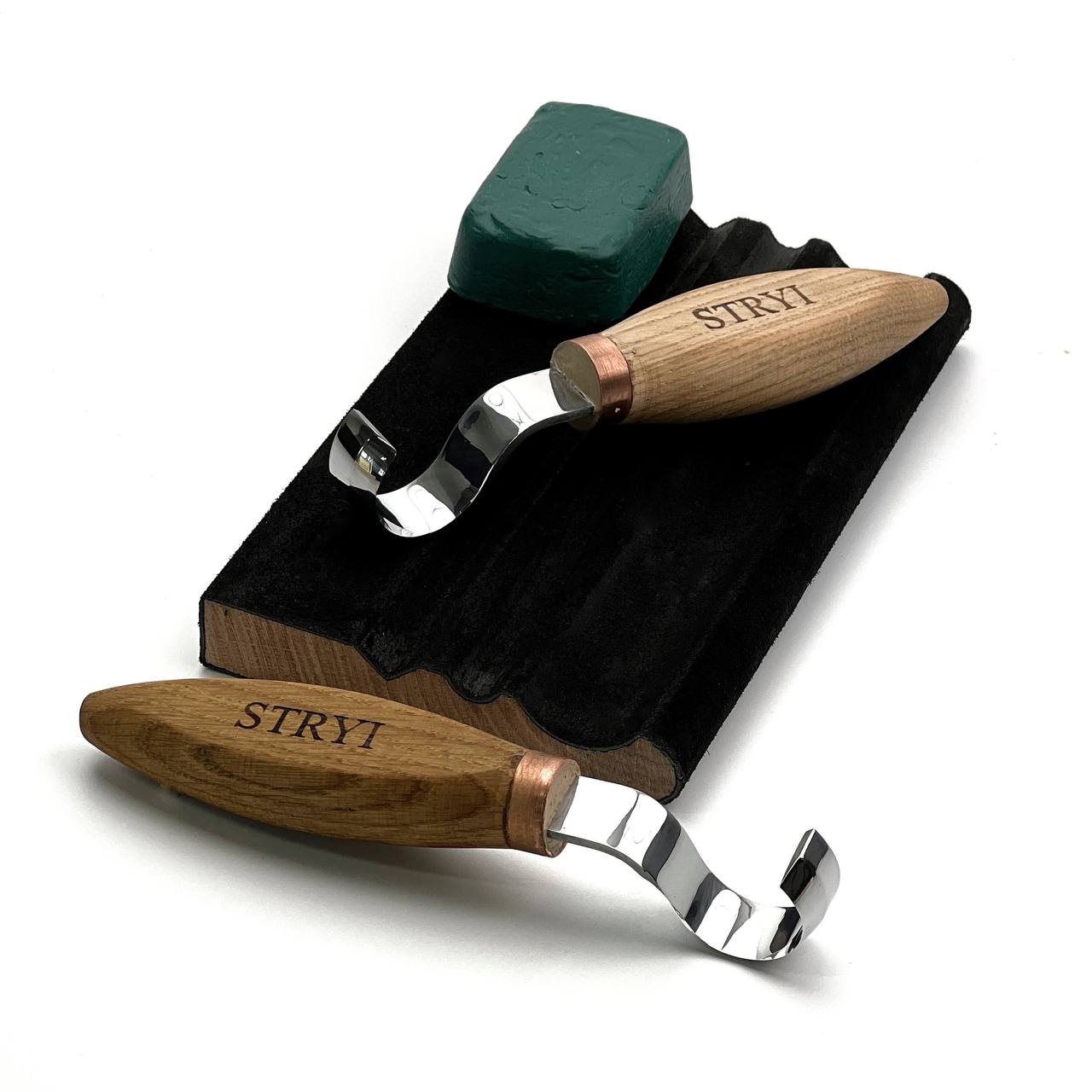 Master the Grain: STRYI Profi 30mm Hook Knife Set (Left & Right)