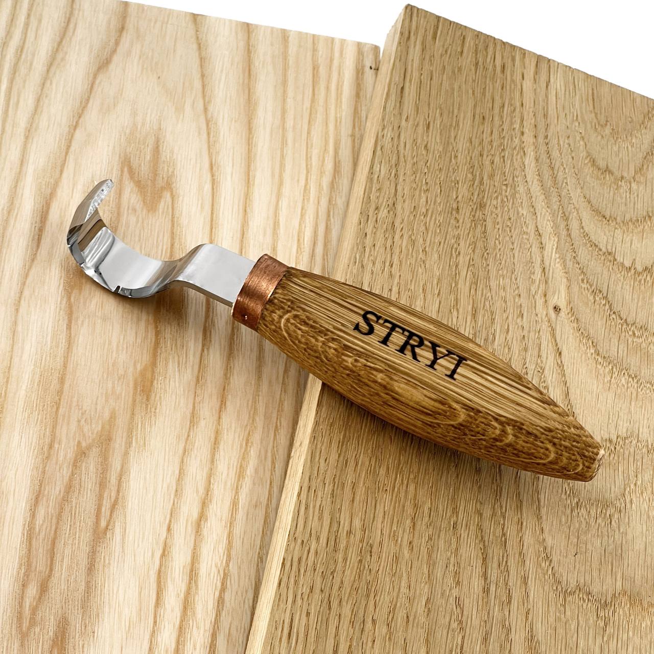 Spoon hook knife 30mm STRYI Profi bowl and Kuksa carving, Hook knife, Spoon knife. Curved knife