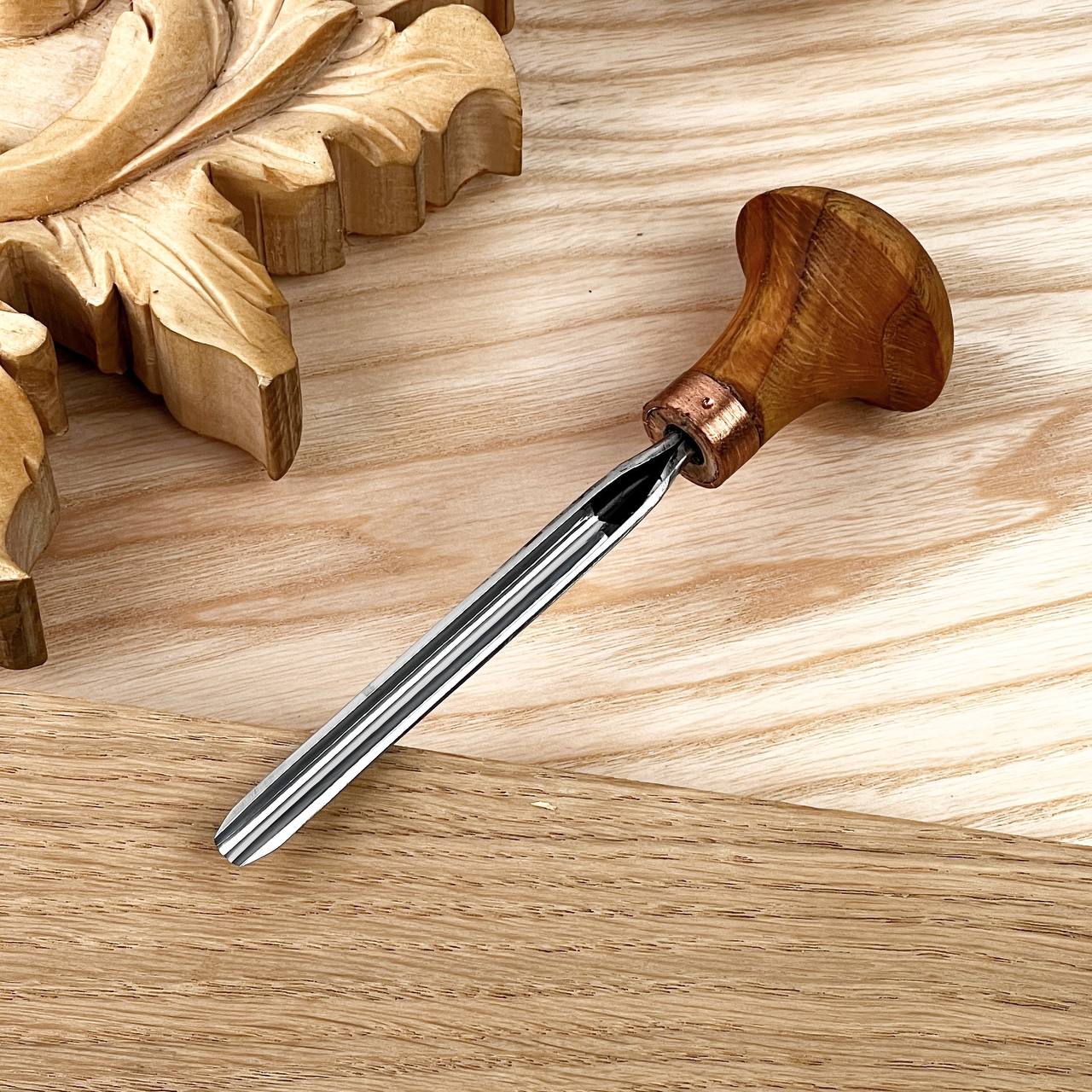 Palm carving tool STRYI Profi sweep #9, Linocutting tool, Burin Engraver, Detailed tool, Palm gouge