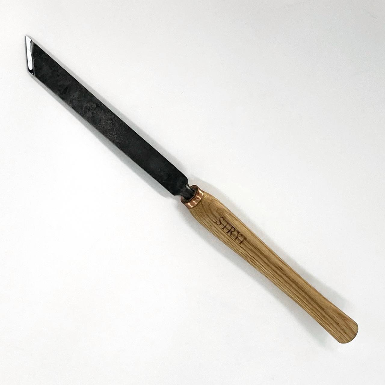 Cincel oblicuo STRYI Standart 45 grados, 20 mm. Sin pulir. Herramienta de trabajo de torno, herramienta de torneado de madera STRYI