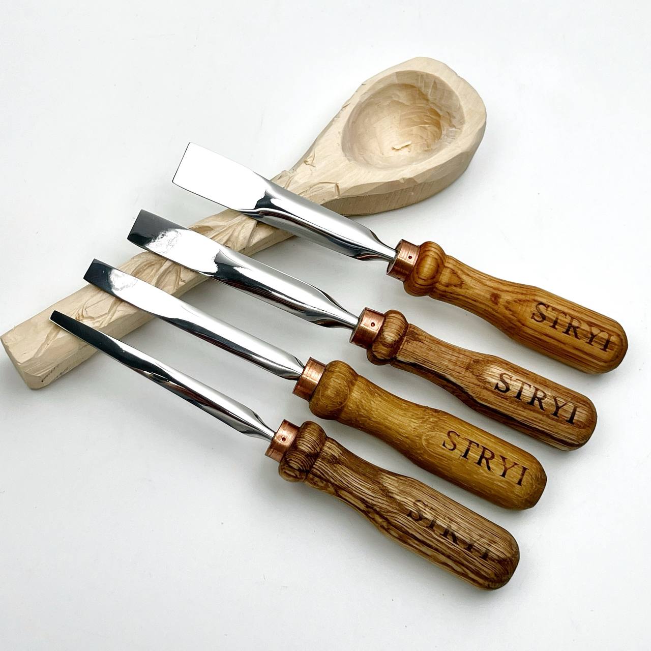 Gouge #1 Straight Chisel STRYI Profi, Flat Chisel, Gouges, Stryi carving tools