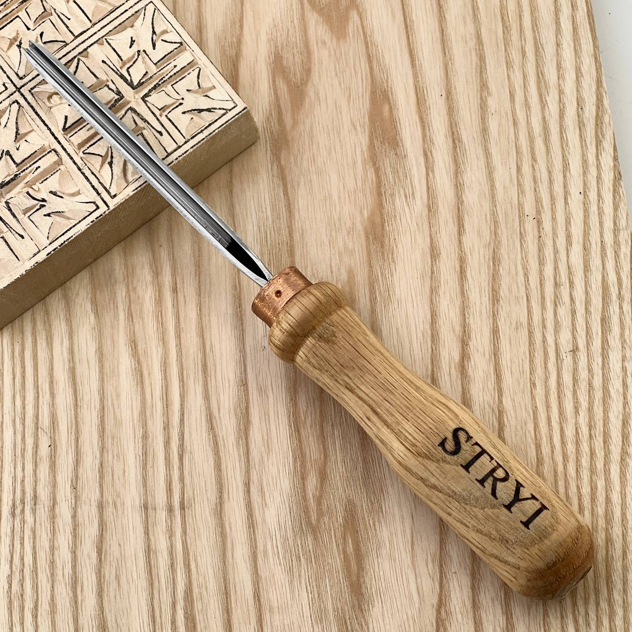 Basic wood carving toolset for relief carving, 5pcs STRYI Profi, Carving kit