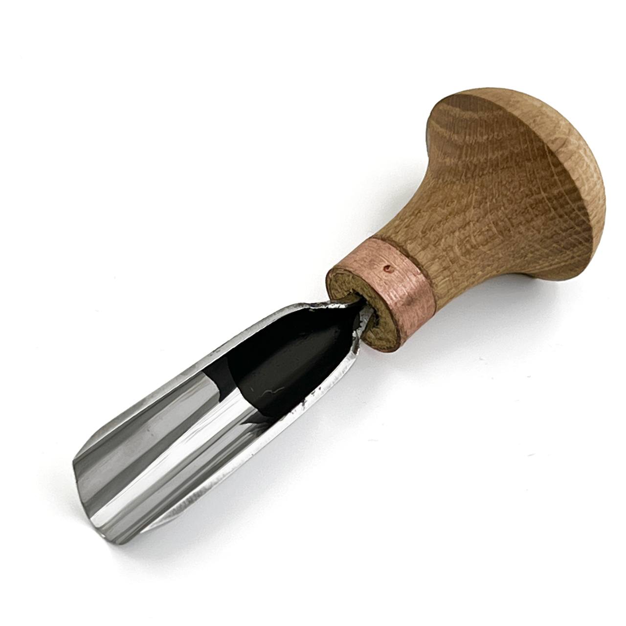 Short Palm U-Gouge for relief carving and texturing, Soft V-tool for carving