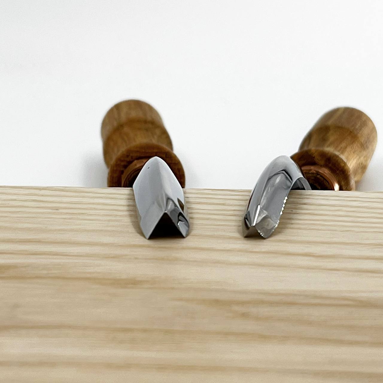 Long Bent V-parting Chisel STRYI Profi 60 degrees, V-parting chisel, Relief carving