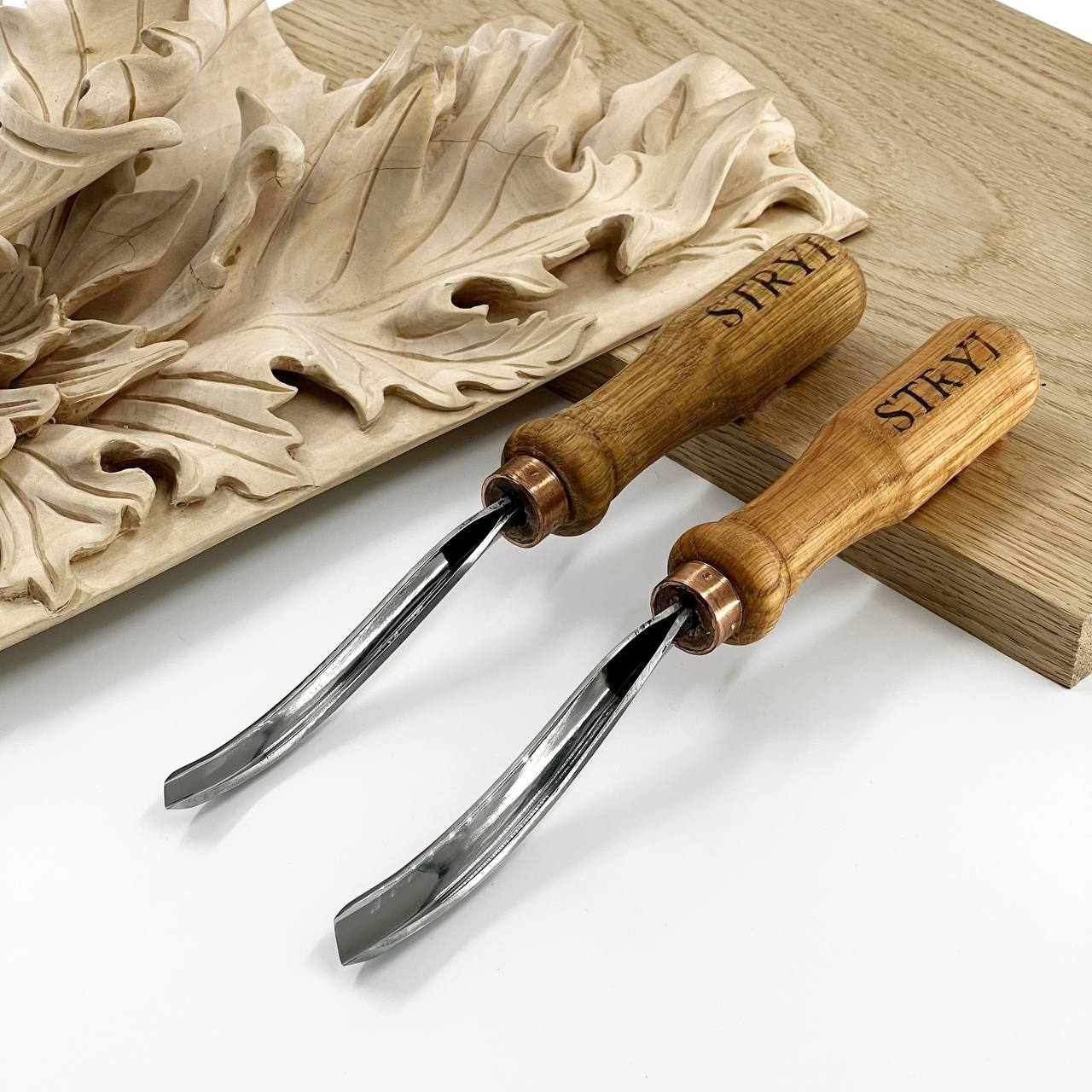 Langgebogener Geißbeitel STRYI Profi 60 Grad, Geißbeitel, Reliefschnitzerei