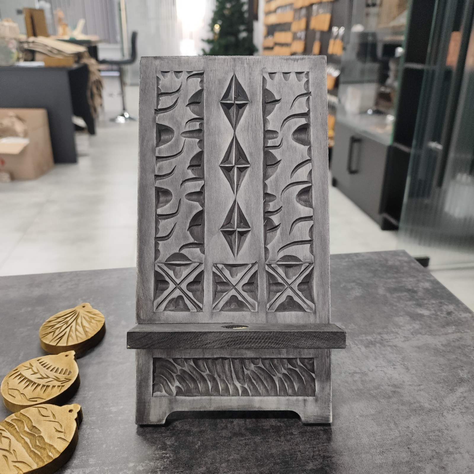 DIY kit Stand for a phone, Wooden supports for cell phone, Gift for boyfriend, husband