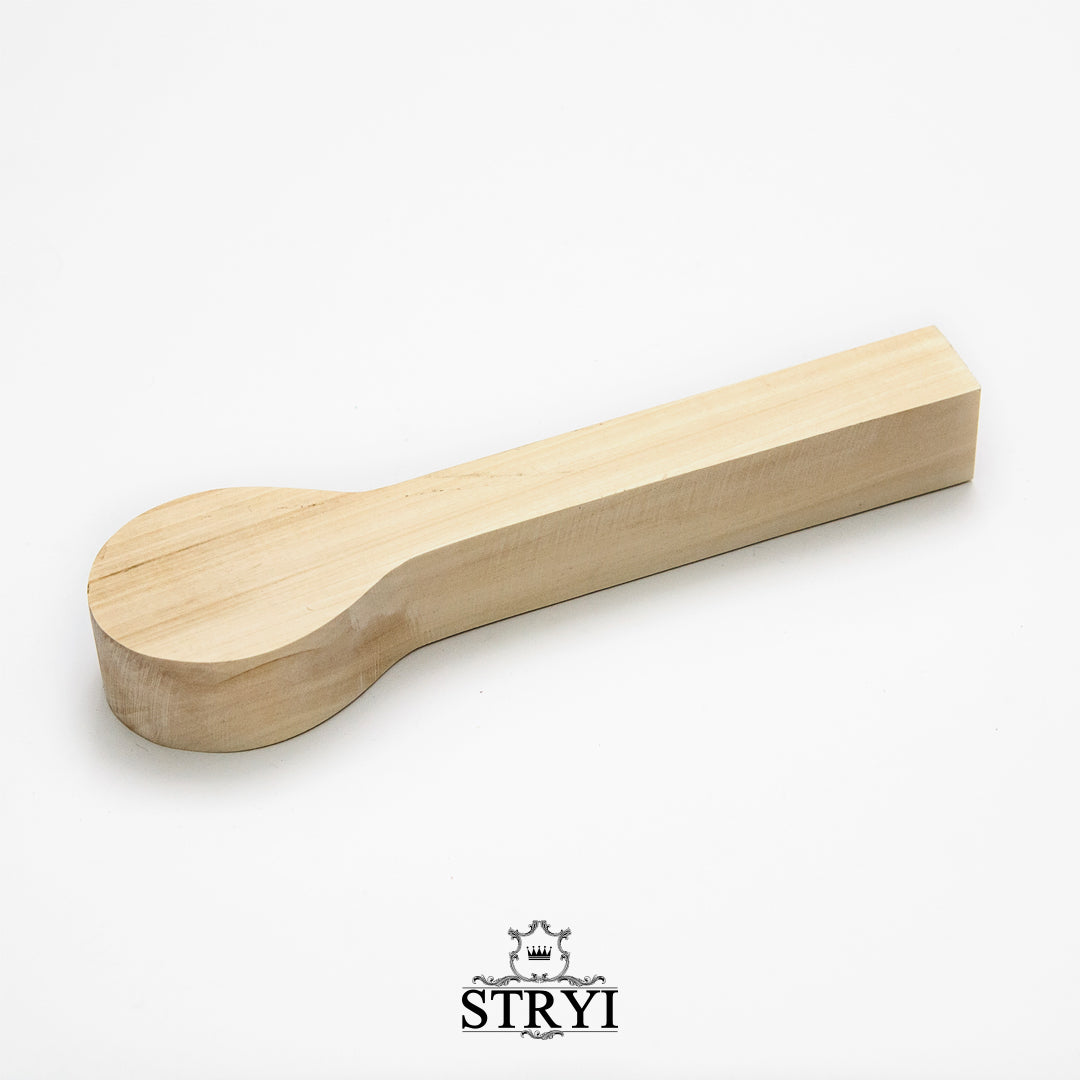 Spoon blank for woodcarving, basswood spoon for beginners