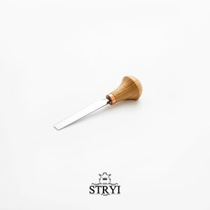 Palm carving tool STRYI Profi #1, linocuttung tool, micro wood engraving chisel, flat carving chisel