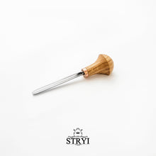 Load image into Gallery viewer, Palm carving tool STRYI Profi sweep #9, Linocutting tool, burin engraver, detailed tool, palm gouge