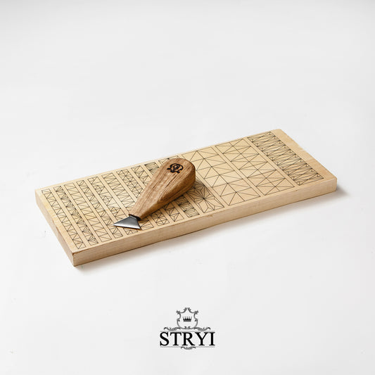 Wood carving set STRYI Start with basswood practice board for beginner woodcarvers