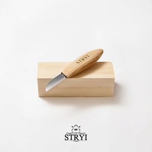 Cuchillo para tallar 50mm STRYI Profi, herramienta para tallar madera