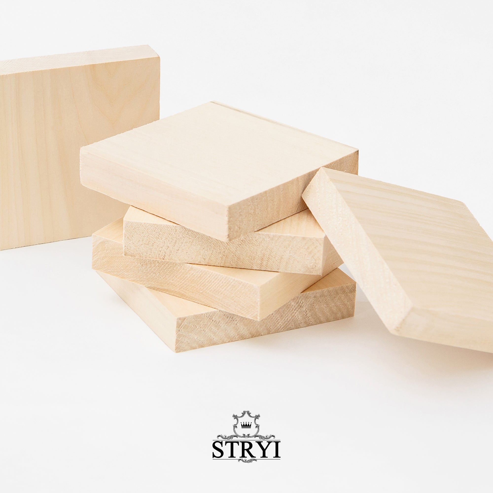 Training basswood board  10*10*2cm for carving, decoration, scrapbooking