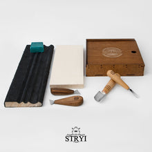 Laden Sie das Bild in den Galerie-Viewer, Komplettes Werkzeugset STRYI-AY Start für Holzschnitzer, All-Inclusive für Hobby