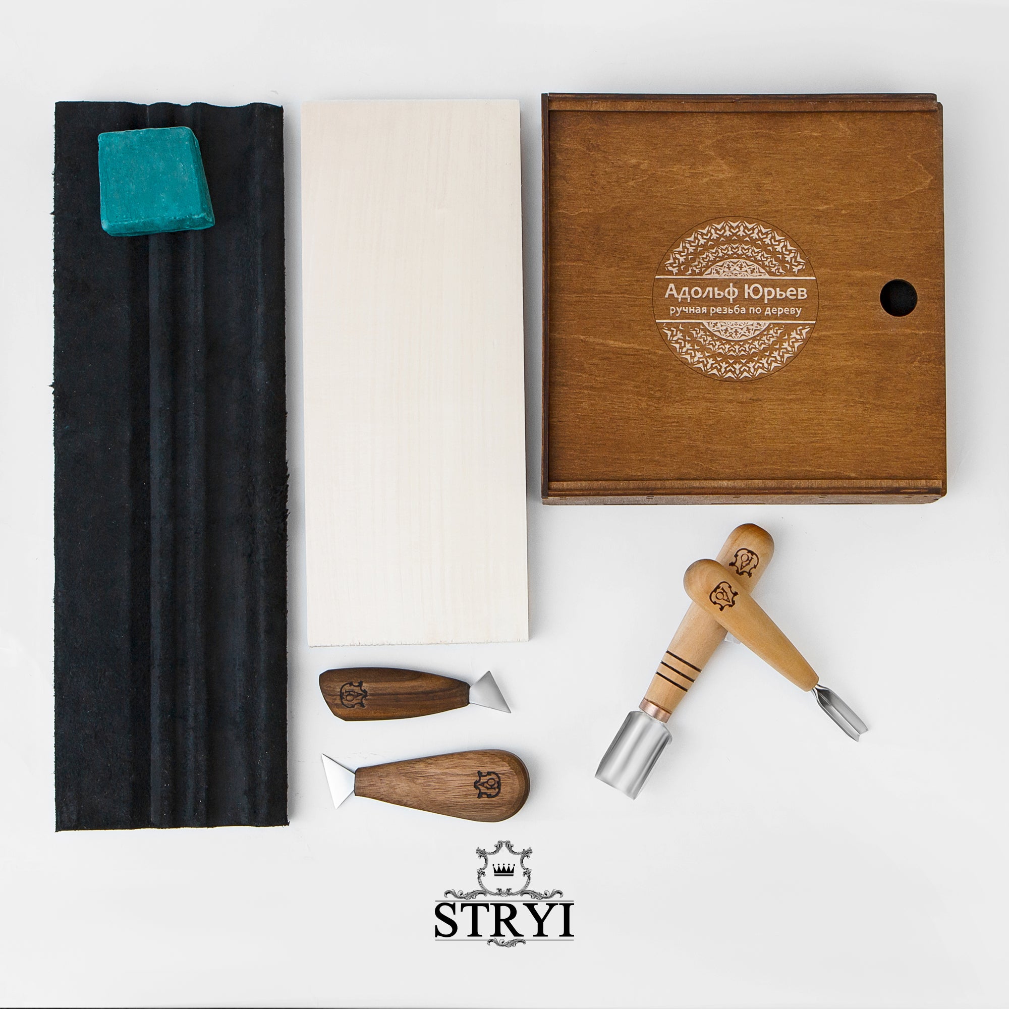 Full toolset STRYI-AY Start for woodcarver, All-inclusive for hobby