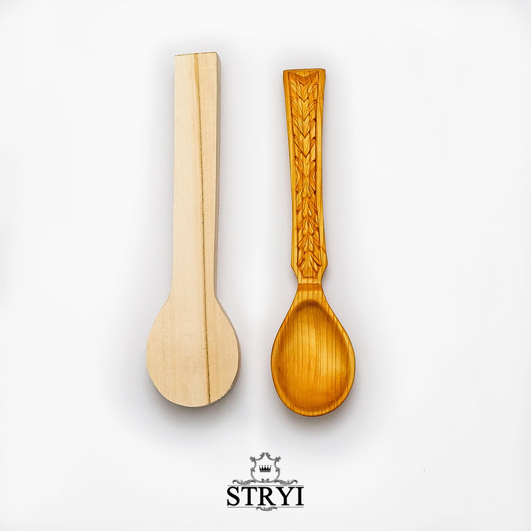 Spoon blank for woodcarving, basswood spoon for beginners