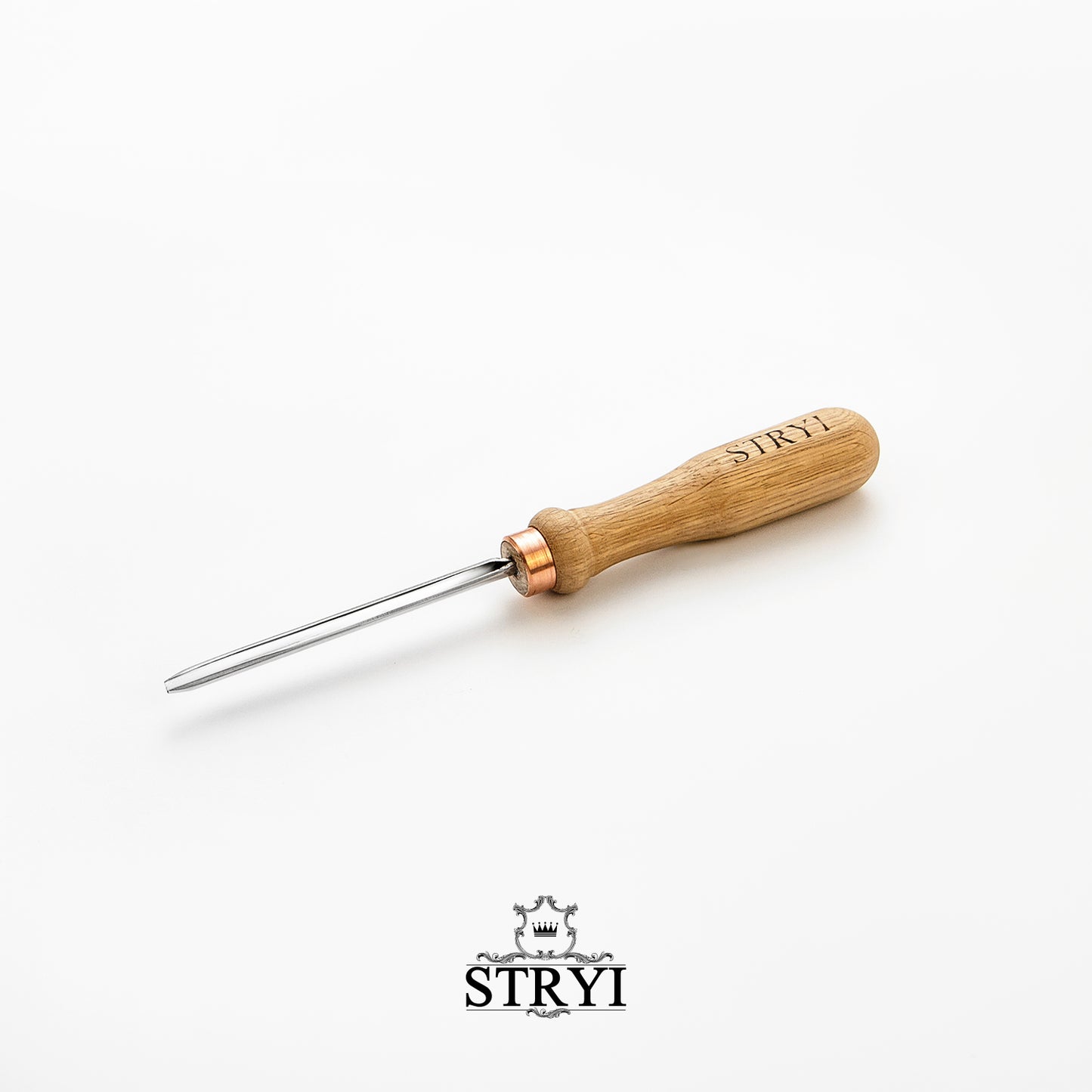 V-parting chisel 45 degree, Woodcarving V-tool STRYI Profi, Carving tools, V-tools