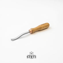 Load image into Gallery viewer, Revers bent gouge STRYI Profi, carving grapes, relief carving tools, carving gouges
