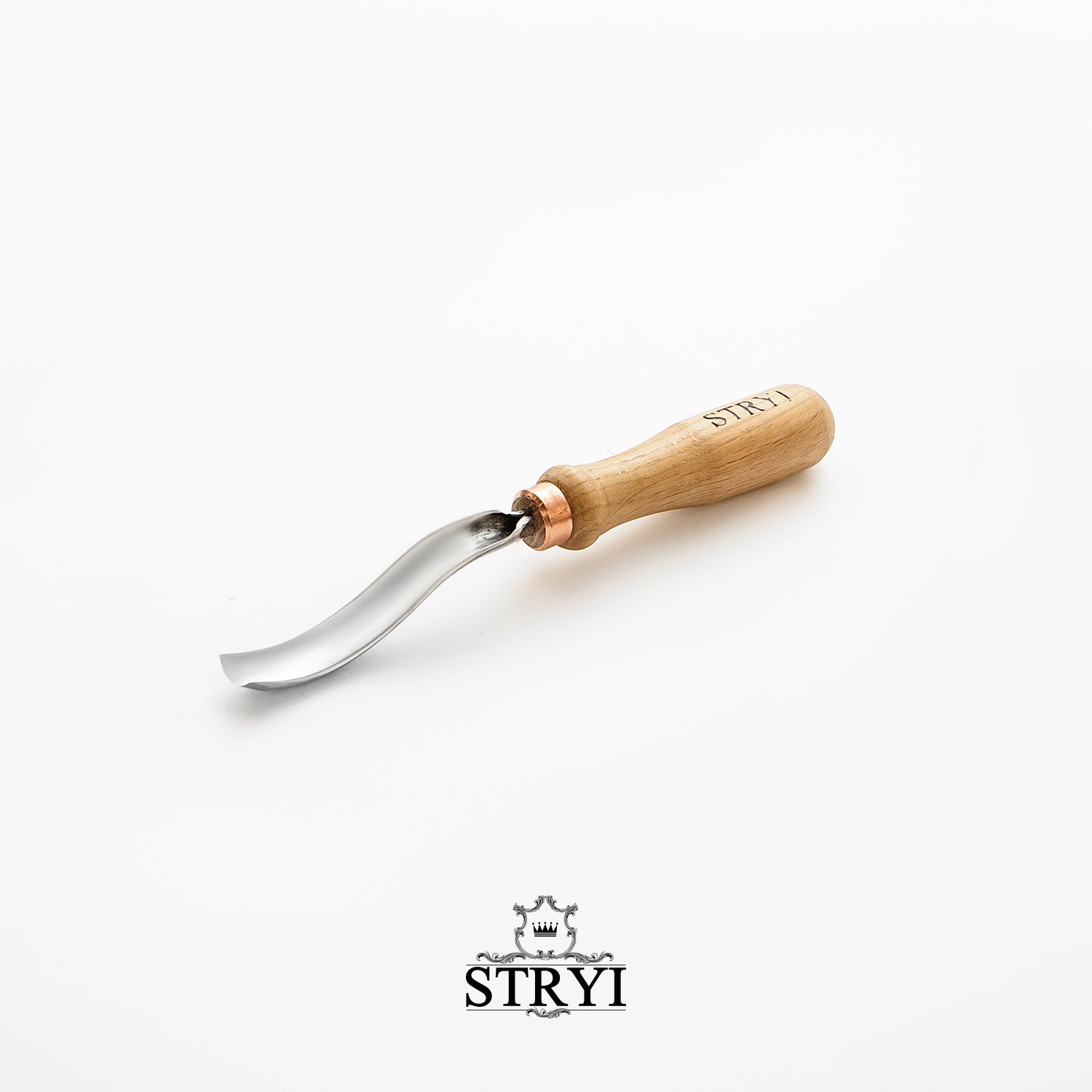 Gouge Long bent chisel STRYI Profi, 8 profile, Woodcarving tools from Manufacturer STRYI