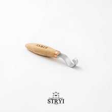 Load image into Gallery viewer, Spoon bowl and kuksa carving hook knife 20mm STRYI Profi, Hook knife, Spoon carving tool