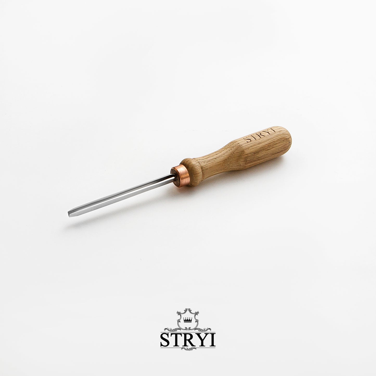 V-parting chisel 45 degree, Woodcarving V-tool STRYI Profi, Carving tools, V-tools