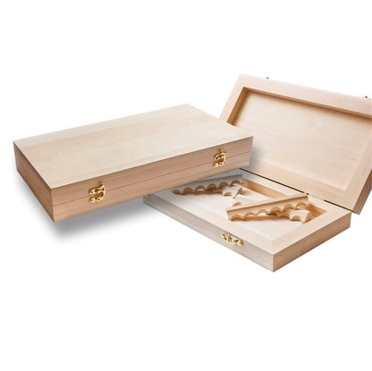 Pieza en blanco de madera para tallar madera - para decoración de juegos de mesa de ajedrez o backgammon, sin fichas ni dados