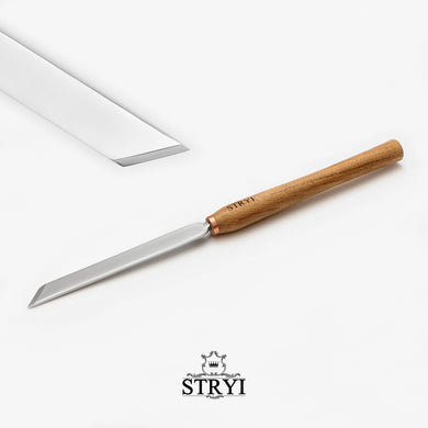 Cincel oblicuo STRYI Profi 45 grados, 20mm, herramienta de trabajo de torno, herramientas de torneado de madera