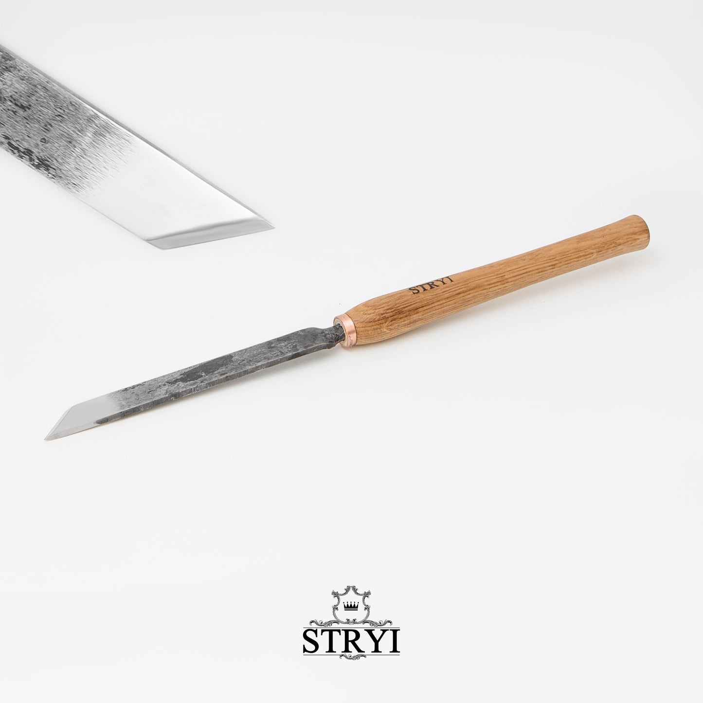 Skew chisel STRYI Standart 45 degrees 20mm, Lathe working tool, Wood turning tool STRYI