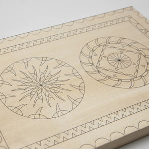 Basswood practice board 30*20cm for beginner woodcarvers in chip carving,  training tutorials and carving patterns