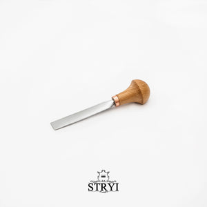 Palm carving tool STRYI Profi #1, linocuttung tool, micro wood engraving chisel, flat carving chisel