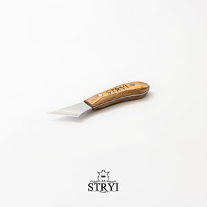 Figured knife for woodcarving 40mm STRYI Profi