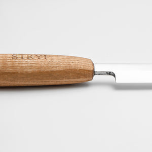 Drawknife STRYI Profi 130mm, Woodworking straight  shaving knife for cutting wood