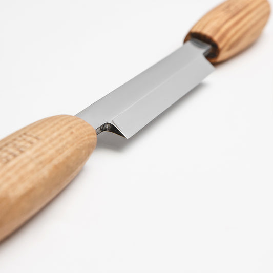 Drawknife STRYI Profi 130mm, Woodworking straight Pushknife for cutting wood, Straight drawknife