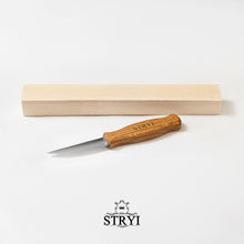 Load image into Gallery viewer, Sloyd knife STRYI Profi for wood carving 80mm, Carving tools, Carving knife, Gift for friend