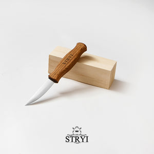Cuchillo de escultura STRYI Profi para tallar madera 80mm
