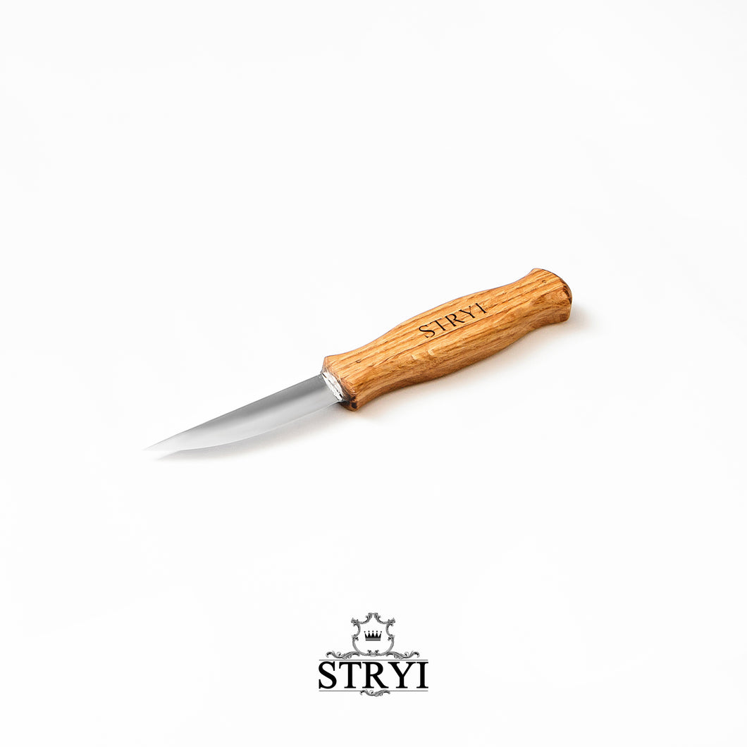 Sculpture knife STRYI Profi for wood carving 80mm, sloyd knife, carvin –  Wood carving tools STRYI