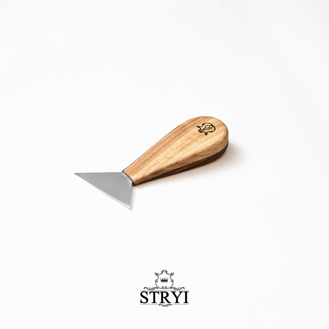 Modern Knife for woodcarving 70mm, wide chip carving knife chisel STRYI&Adolf Yurev Profi