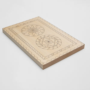 Tablero de práctica de tilo de 30*20cm para talladores de madera principiantes en tallado de virutas, tutoriales y patrones de fácil aprendizaje