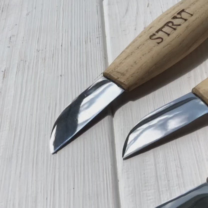 Cuchillo para tallar 50mm STRYI Profi, herramienta para tallar madera