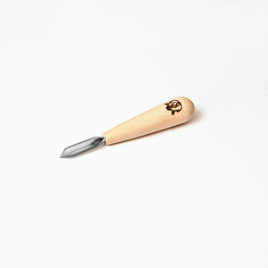Cincel corto con separación en V STRYI-AY Profi para tallado de virutas, herramientas de tallado de madera, cuchillo detallado de virutas de tallado en madera, regalo para hombres cuchillo y herramientas