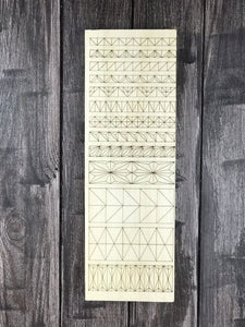 Lindenholz-Übungsbrett 30*10 cm für Holzschnitzer-Anfänger im Spanschnitzen, einfache Lernanleitungen und Muster