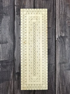 Basswood practice board 30*10cm for beginner woodcarvers in chip carving, easy learning tutorials and patterns