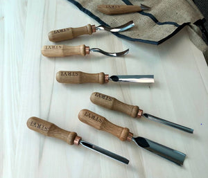 Wood carving tools set 7pcs chisels and gouges  STRYI Profi, tools for wood carving professional carving tools wood working tool