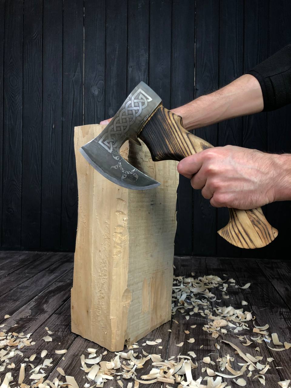 Wood carving axe, hand carpentry tool STRYI, Profi